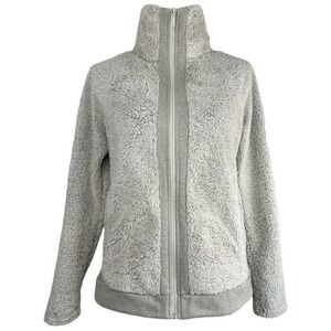 The‎ North Face Osito Full Zip Fleece Jacket Gray Women Small Silken Raschel